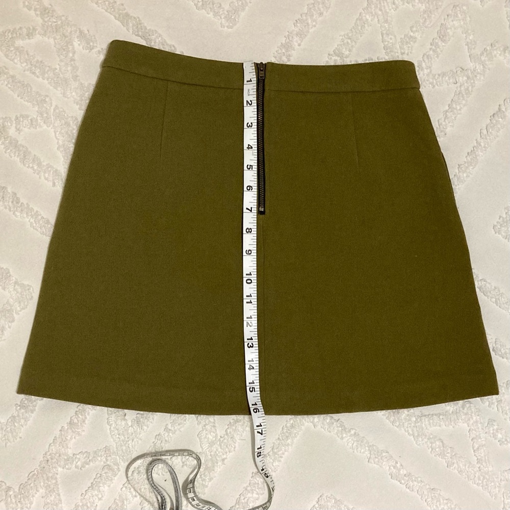 Bar III Olive Green Mini Skirt